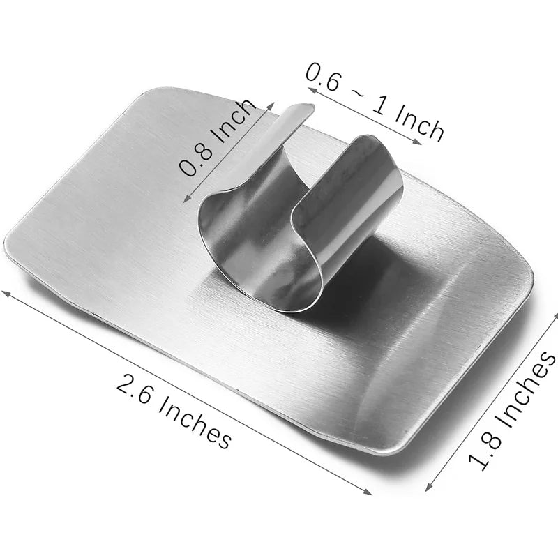 Stainless Steel Cutting Hand Guard, Finger Safety Protector for Slicing Vegetables Meat, Kitchen Tool