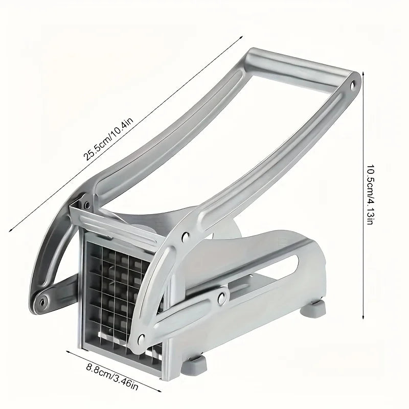 1pc manual stainless steel vegetable slicer -430 level square blade potato cucumber slicer, multifunctional kitchen tool