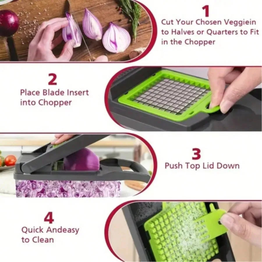 14-in-1 Vegetable Chopper & Food Slicer